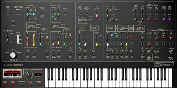 open zoom image for GForce Oddity VST Synth Modeling Plug-In (Macintosh and Windows), Main