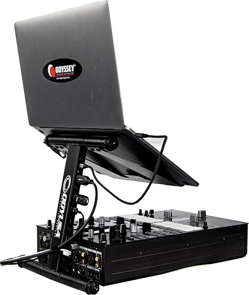open zoom image for Odyssey Smart Laptop Stand, Open Box (Very Good), Action Position Back
