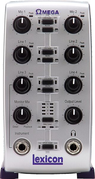 open zoom image for Lexicon Omega Studio USB Audio Interface (Macintosh and Windows), Front