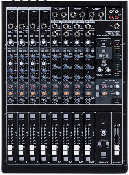 open zoom image for Mackie Onyx 1220i 12-Channel Premium Analog Mixer with FireWire Interface, Main