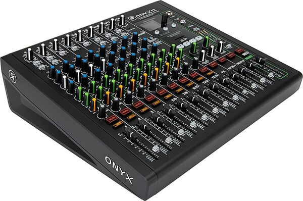 open zoom image for Mackie Onyx12 Premium Analog USB Mixer, Open Box (Like New), Angle