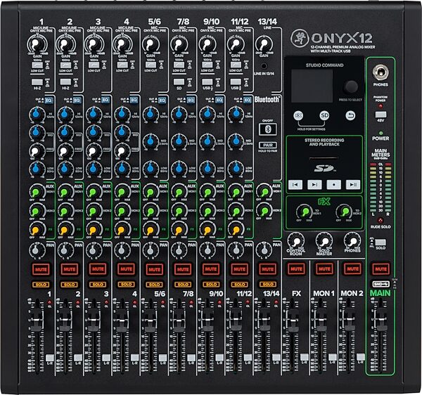 open zoom image for Mackie Onyx12 Premium Analog USB Mixer, Open Box (Like New), Main
