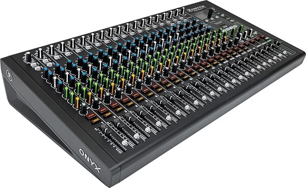 open zoom image for Mackie Onyx24 Premium Analog Mixer with Multitrack USB, New, Angled Front