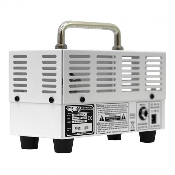 open zoom image for Orange MT20 Micro Terror Guitar Amplifier Head (20 Watts), New, Rear Angle