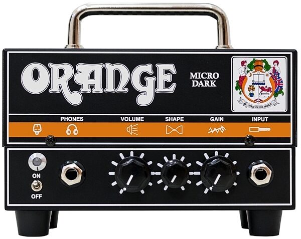 open zoom image for Orange Micro Dark Terror Mini Guitar Amplifier Head (20 Watts), Black, Main