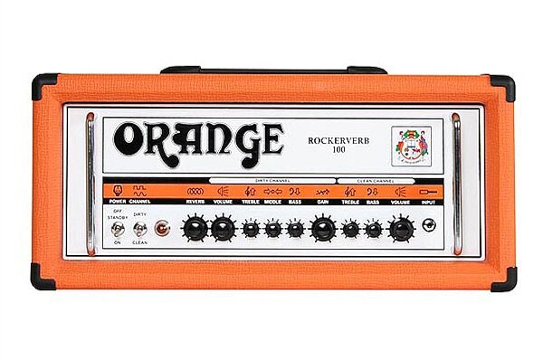open zoom image for Orange RK100HTC Rockerverb 100 Guitar Twin Amplifier Head (100 Watts), Main