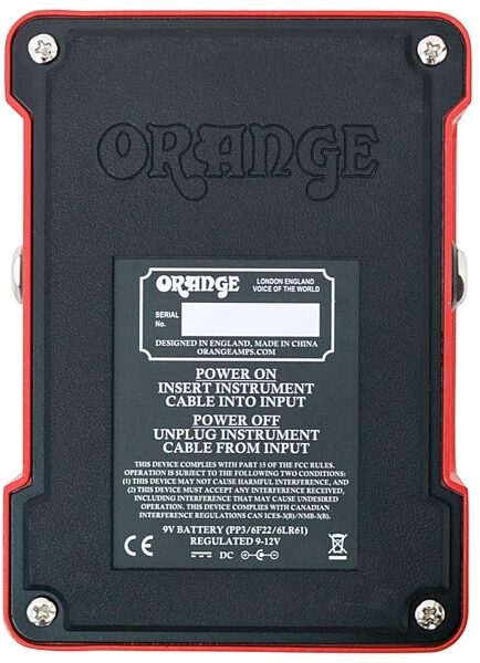 open zoom image for Orange Two Stroke Boost and Equalizer Guitar Pedal, New, Bottom