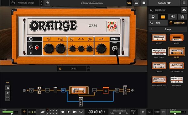 open zoom image for IK Multimedia AmpliTube Orange Software, Digital Download, Action Position Back