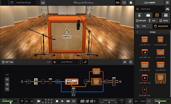 open zoom image for IK Multimedia AmpliTube Orange Software, Digital Download, Action Position Back