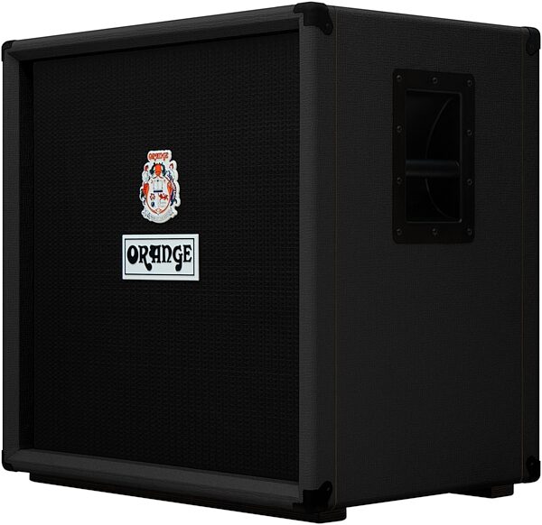 open zoom image for Orange OBC410 Bass Speaker Cabinet (600 Watts, 4x10"), 8 Ohms, Black, Angled Front