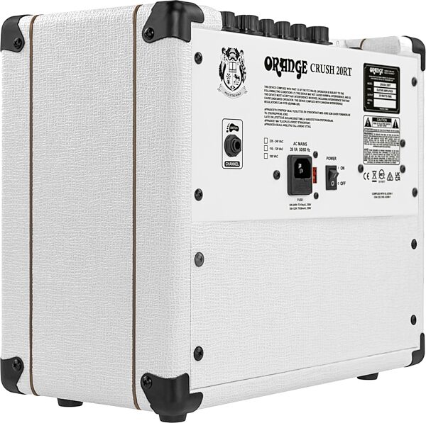 open zoom image for Orange Limited-Edition Orianthi Crush 20RT Guitar Combo Amp (20 Watts, 1x8"), White, Action Position Back
