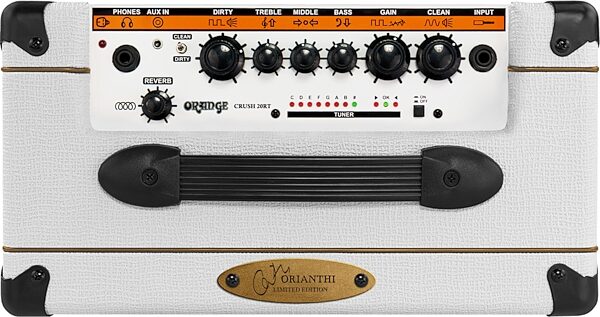open zoom image for Orange Limited-Edition Orianthi Crush 20RT Guitar Combo Amp (20 Watts, 1x8"), White, Action Position Back
