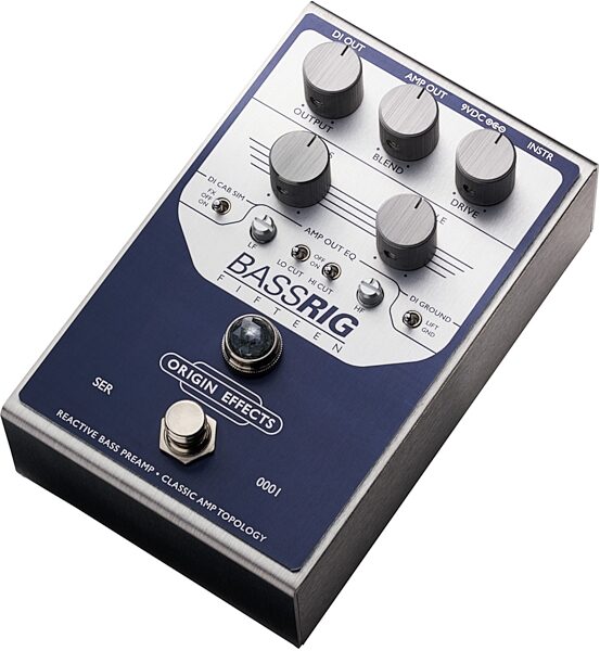 open zoom image for Origin Effects BassRIG 15 Preamp and Overdrive Pedal, New, Origin Effects BassRIG 15 Angle 3