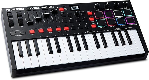 open zoom image for M-Audio Oxygen Pro Mini USB Keyboard Controller, New, Action Position Back