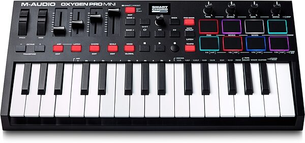 open zoom image for M-Audio Oxygen Pro Mini USB Keyboard Controller, New, Action Position Back