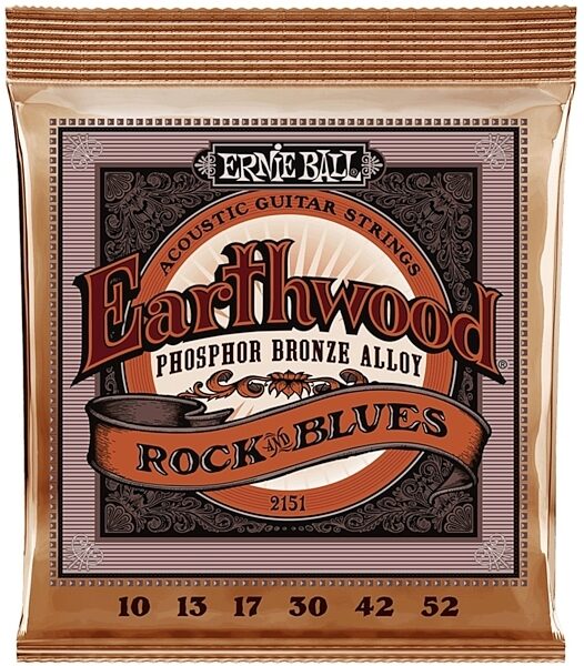 open zoom image for Ernie Ball RocknBlues Earthwood Acoustic Guitar Strings, New, Main