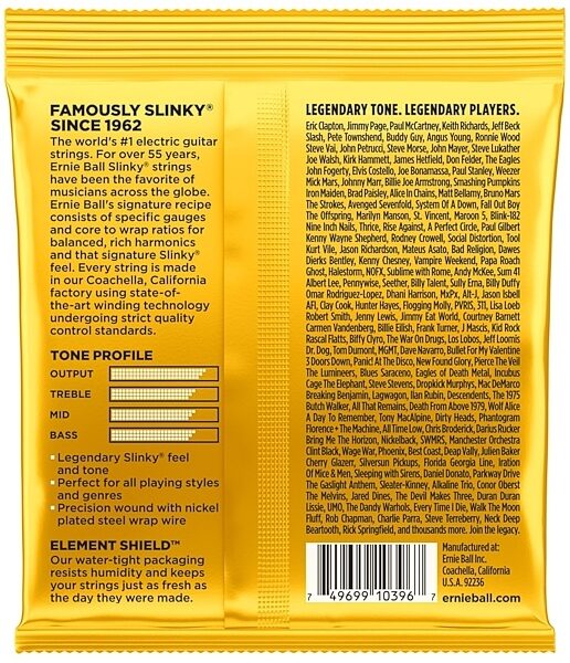 open zoom image for Ernie Ball Skinny Top Beefy Bottom Slinky Nickel Wound Electric Guitar Strings, New, View