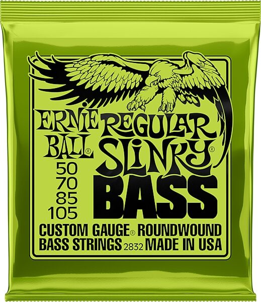 open zoom image for Ernie Ball Slinky Nickel-Wound Electric Bass Strings, Regular, 2832, Action Position Back