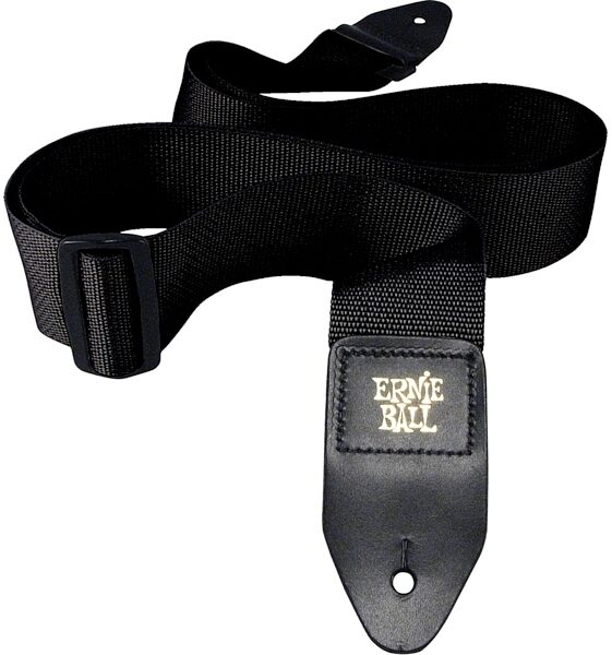 open zoom image for Ernie Ball Polypro Guitar Strap, Single, Black, Black