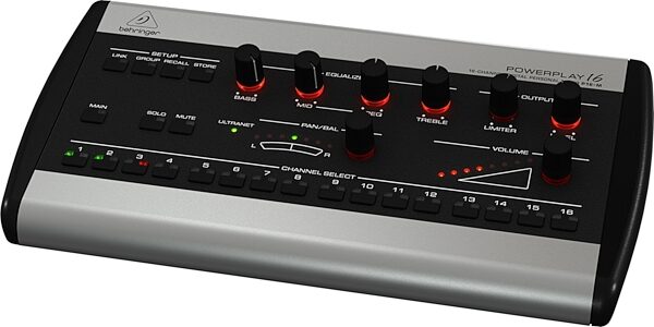 open zoom image for Behringer P16-M Powerplay Personal Headphone Mixer (16-Channel), Right