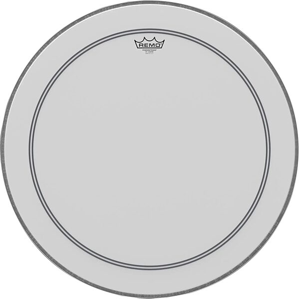 open zoom image for Remo Powerstroke 3 Bass Coated Drumhead, 24 inch, Action Position Back