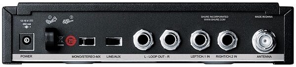 open zoom image for Shure P3T PSM300 Wireless Transmitter, Band J13 (566.175 - 589.850 MHz), Open Box (Like New), Back