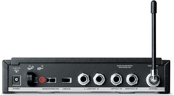 open zoom image for Shure P3T PSM300 Wireless Transmitter, Band J13 (566.175 - 589.850 MHz), Open Box (Like New), Detail Back