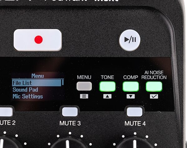open zoom image for Zoom PodTrak P4next Podcast Recorder, Open Box (Like New), Action Position Back