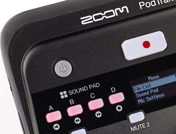 open zoom image for Zoom PodTrak P4next Podcast Recorder, Open Box (Like New), Action Position Back