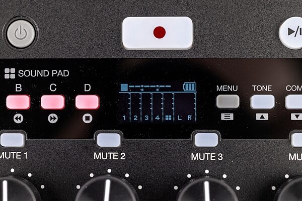 open zoom image for Zoom PodTrak P4next Podcast Recorder, Open Box (Like New), Action Position Back