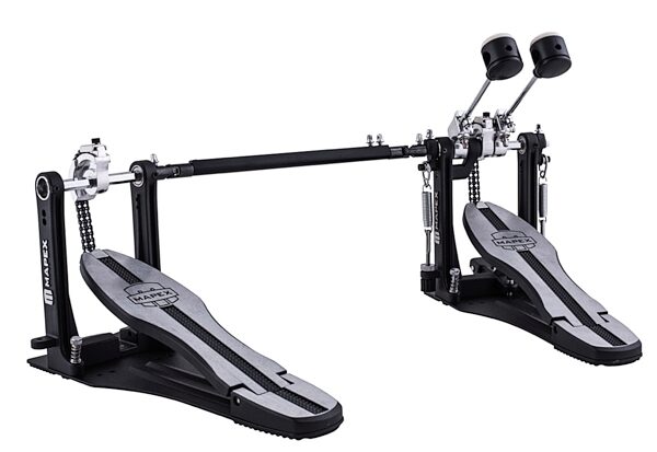 open zoom image for Mapex Mars 600 Black Double Bass Drum Pedal, Black/Silver, Main