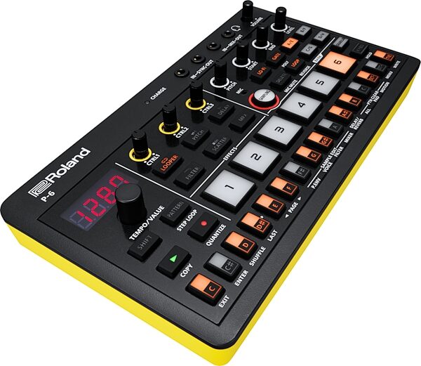 open zoom image for Roland AIRA Compact P-6 Desktop Creative Sampler, Open Box (Like New), Action Position Back