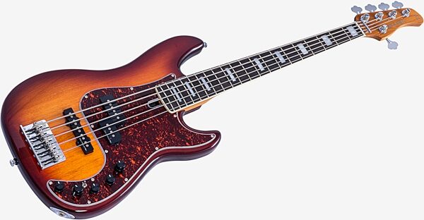 open zoom image for Sire Marcus Miller P7 New Gen Electric Bass, 5-String, Tobacco Sunburst, Ebony Fretboard, Action Position Back