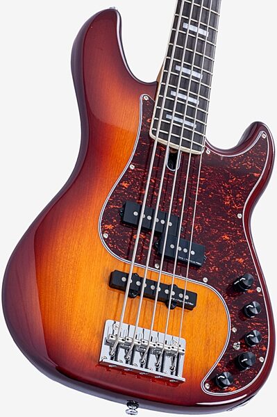 open zoom image for Sire Marcus Miller P7 New Gen Electric Bass, 5-String, Tobacco Sunburst, Ebony Fretboard, Action Position Back