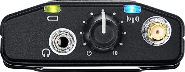 open zoom image for Shure P9RA+ Stereo Bodypack Receiver for PSM900 Wireless IEM Systems, Band G6 (470 - 506 MHz), Detail Side