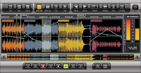 open zoom image for Cakewalk Pyro Audio Creator Software (Windows), Editor