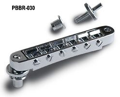 open zoom image for Gibson Nashville Tune-O-Matic Bridge with Assembly, Chrome, Chrome