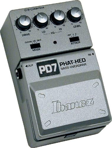 open zoom image for Ibanez PD7 Tone Lok Phat Hed Bass Overdrive Pedal, Main
