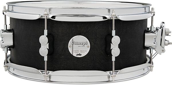 open zoom image for Pacific Concept Series Black Wax Snare Drum, Action Position Back