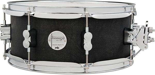 open zoom image for Pacific Concept Series Black Wax Snare Drum, Action Position Back