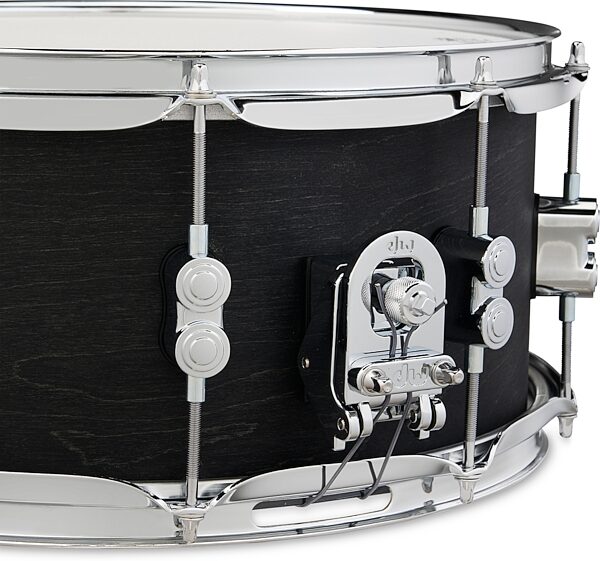 open zoom image for Pacific Concept Series Black Wax Snare Drum, Action Position Back