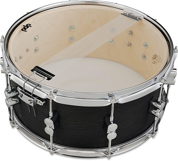 open zoom image for Pacific Concept Series Black Wax Snare Drum, Action Position Back
