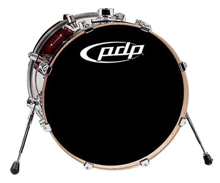 open zoom image for Pacific Drums X7 Maple Bass Drum, Red to Black Sparkle Fade