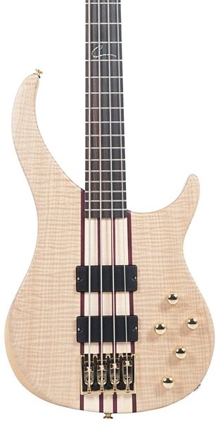 open zoom image for Peavey Cirrus 4 Flame Maple Electric Bass (with Case), Natural, Action Position Back
