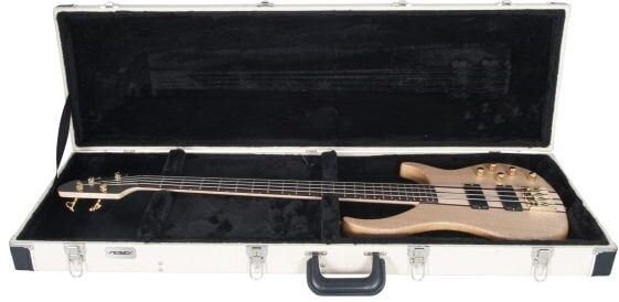 open zoom image for Peavey Cirrus 4 Flame Maple Electric Bass (with Case), Natural, Action Position Back