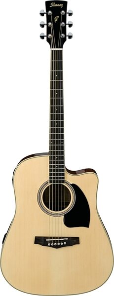 open zoom image for Ibanez PF15ECEWC Dreadnought Acoustic-Electric Guitar (with Case), Natural