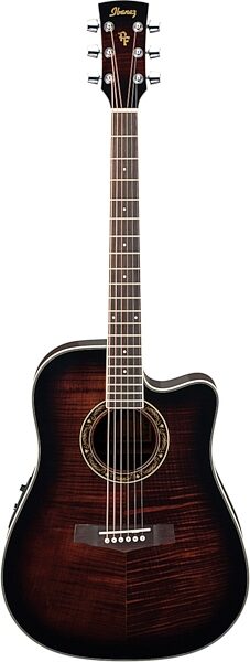 open zoom image for Ibanez PF28ECE Acoustic-Electric Guitar, Dark Violin Sunburst