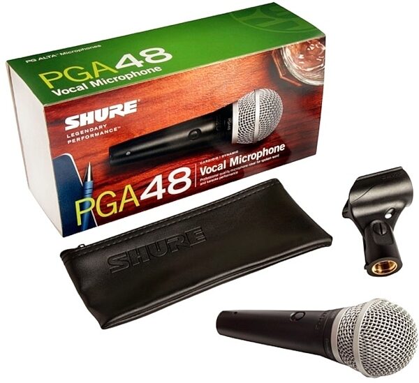 open zoom image for Shure PGA48 Dynamic Handheld Vocal Microphone, Pack