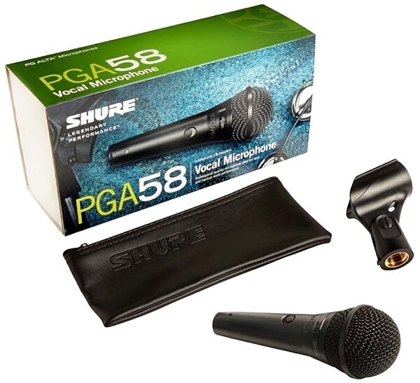 open zoom image for Shure PGA58 Dynamic Vocal Microphone, PGA58-LC, Package