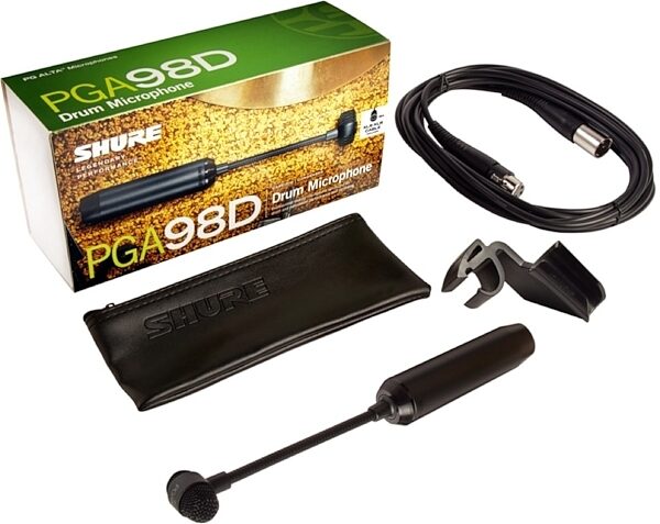 open zoom image for Shure PGA98D Condenser Gooseneck Drum Microphone, PGA98D-XLR, with XLR Cable, Main